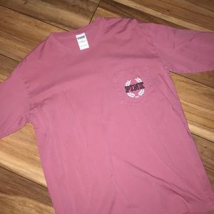 PINK Begonia Long Sleeve Campus Tee